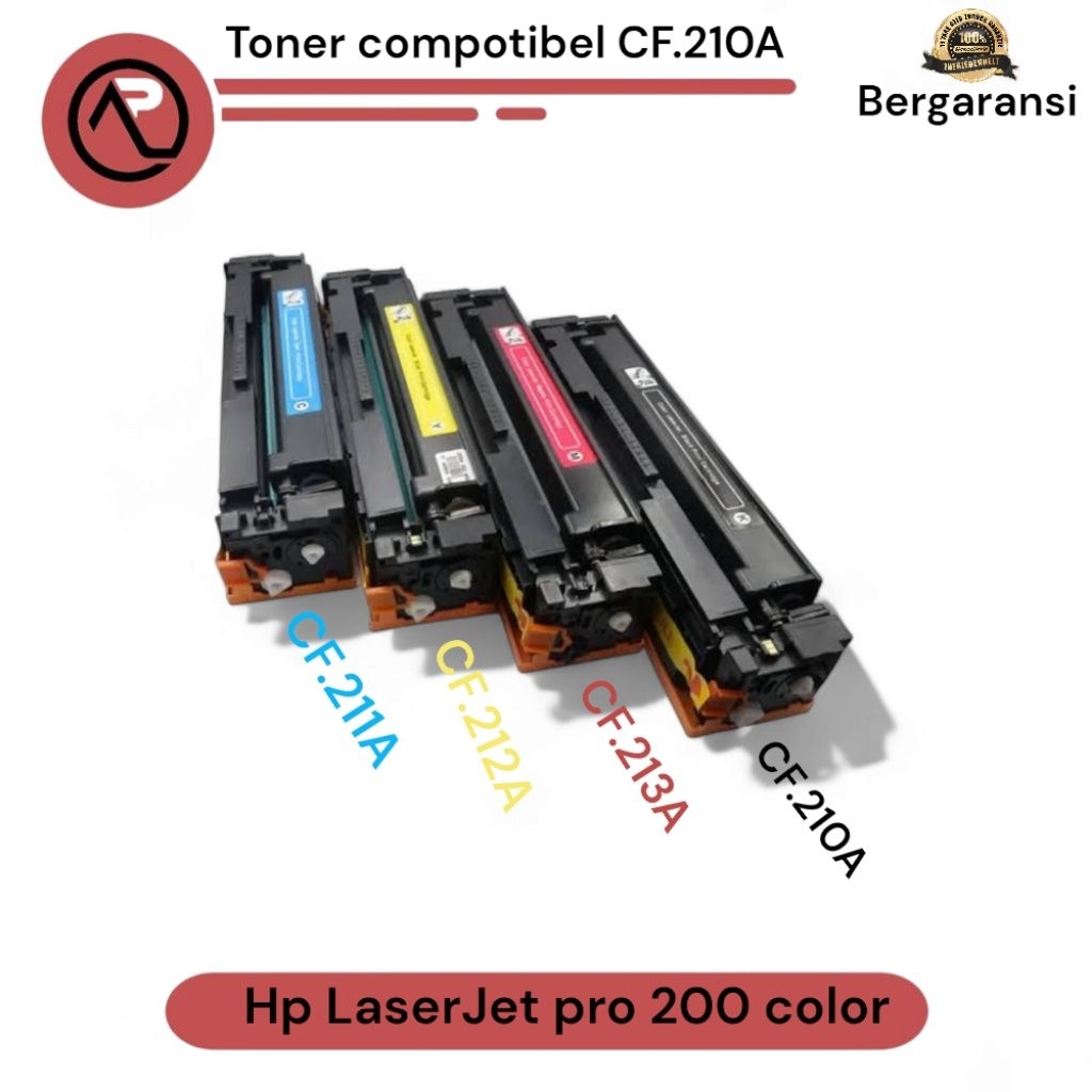 toner compotibel baru cp.210A cp.211A cp.212A cp 213A hasil pengat bergaransi