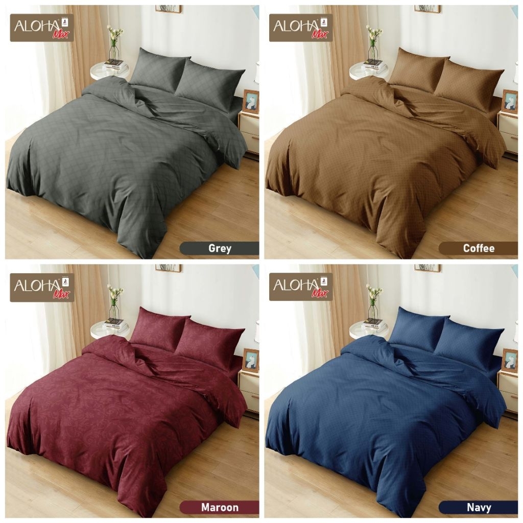 ALOHA - Bedcover polos aloha 180x200 bed cover set corak embos