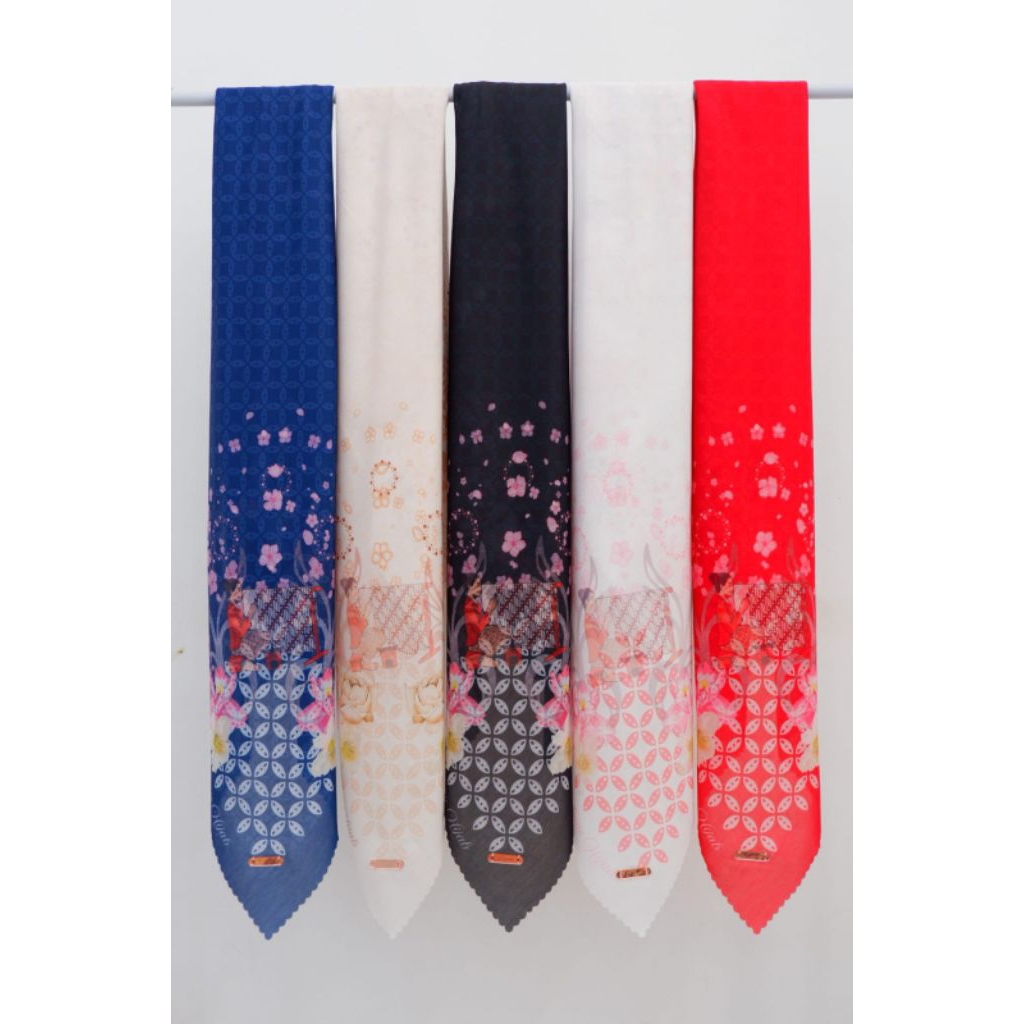 Jilbab Voal Merah Premium