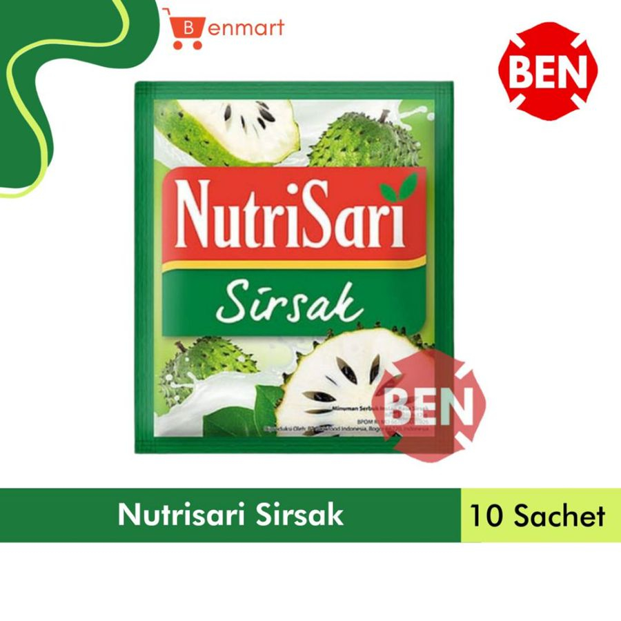 

NUTRISARI SIRSAK 1 RENCENG 10 SACHET 14 gr 14gr - Minuman Grosir Murah Dus Nutri Sari Saset
