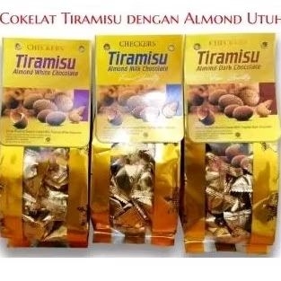 

Checkers 150gr Whole Roasted Almond Coated With Tiramisu Chocolate Kacang Badam Dengan Coklat