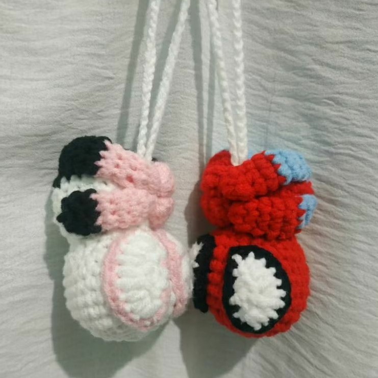 CROCHET ELINA KEYCHAIN COUPLE SPIDERMAN GANTUNGAN KUNCI RAJUTAN SPIDERMAN COUPLE