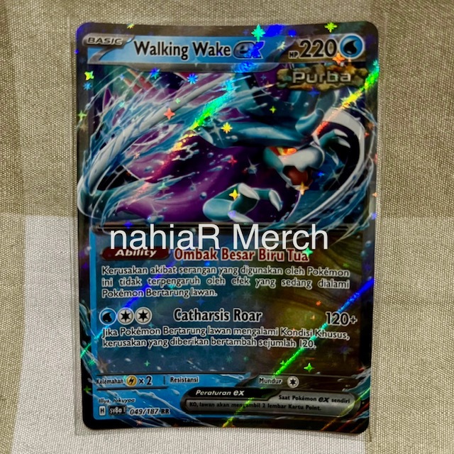 Pokemon TCG Indonesia Walking Wake ex sv8a 049/187 RR Festival Terastal ex