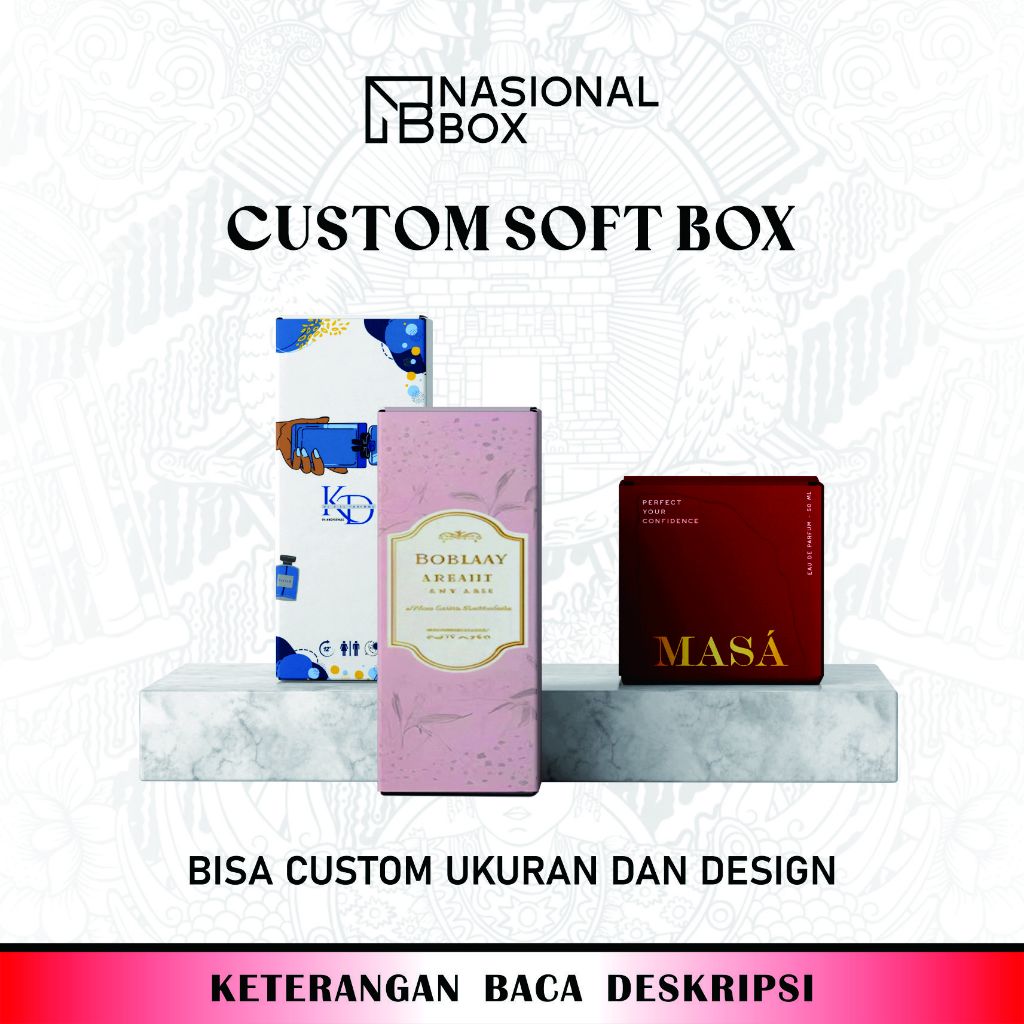 

Cetak Kemasan Box / Dus Skincare Parfum Custom Design / Ukuran