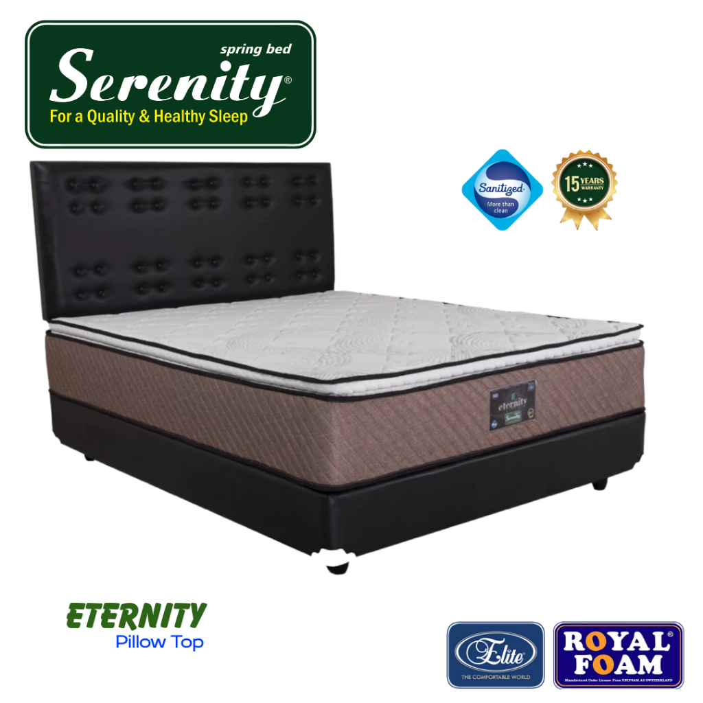 Serenity Eternity Springbed Elite Pillow Top 32 cm Matras Tidur