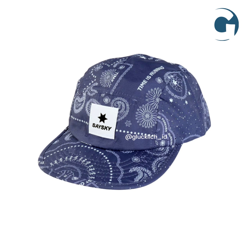 Saysky, Combat Cap in Blue Paisley Aop
