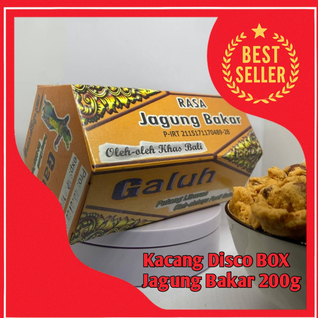 

Kacang Disco Galuh Box 200g – Oleh Oleh Khas Bali, Rasa Jagung Bakar, Camilan Murah Renyah Halal