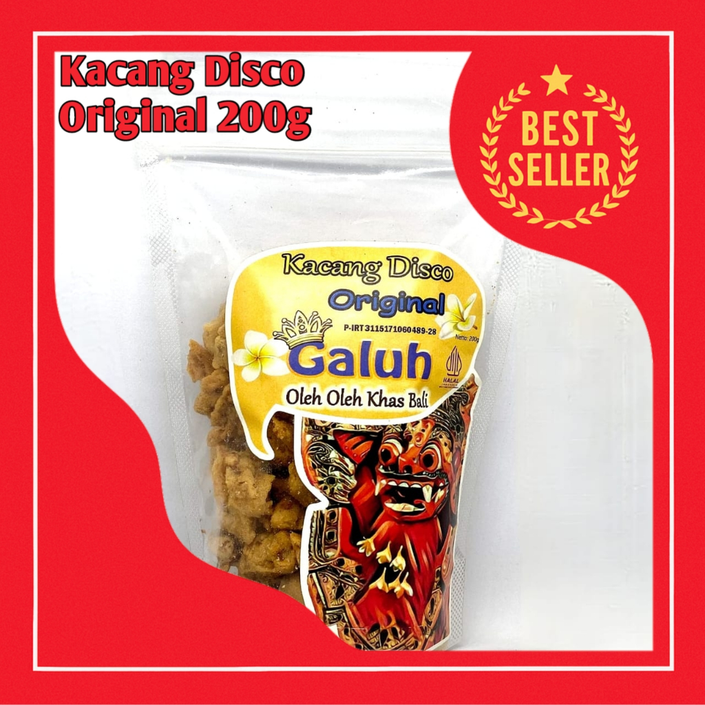 

Kacang Disco Galuh 200g – Oleh Oleh Khas Bali Cemilan Rasa Original Renyah Halal Jajanan Murah