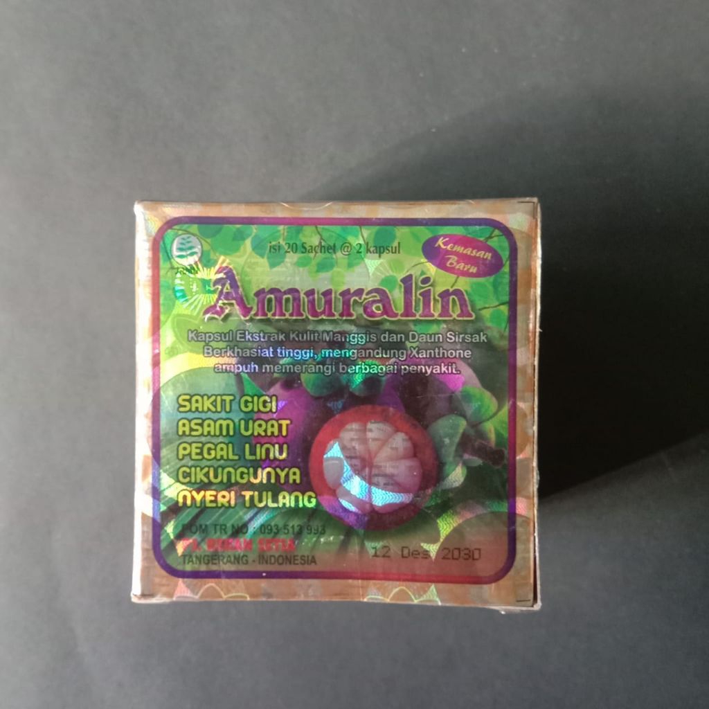 

Extrak Kulit Manggis dan Daun Sirsak Amuralin isi 20 Sachet