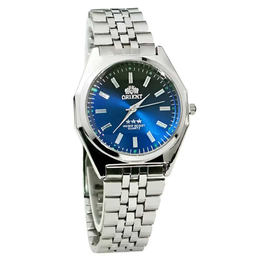 Jam Tangan Orient Watch Stainless Stell Quartz Pria Wanita Murah Arloji / Jam Couple