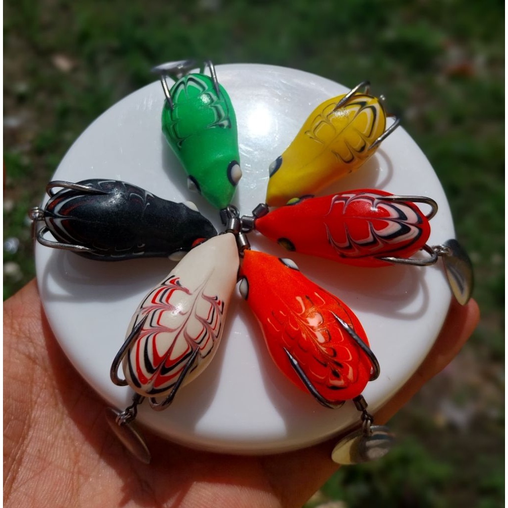 softrog umpan casting tenggelam // umpan casting gabus toman