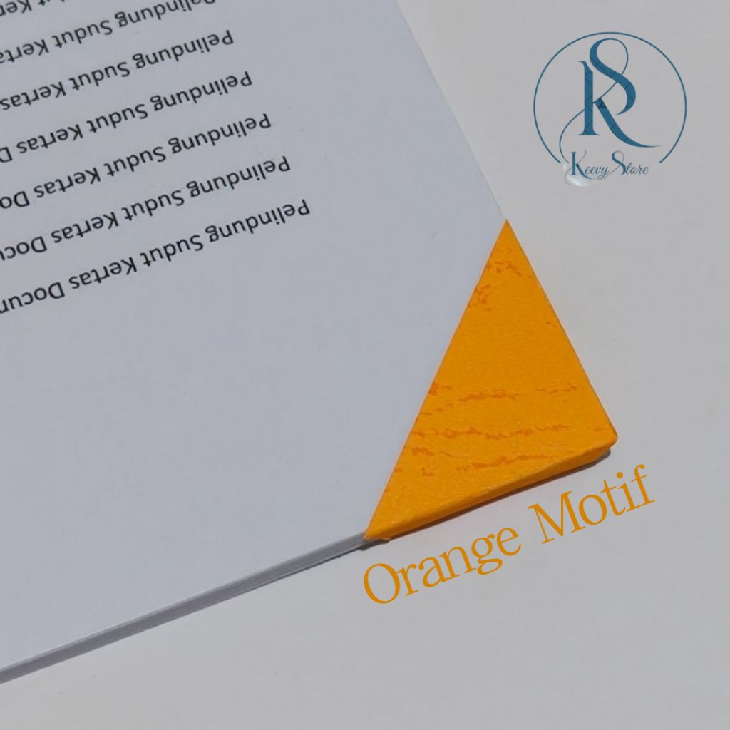 

Pelindung Ujung Kertas / Sudut Kertas / Siku Kertas Dokumen Isi 100 Pcs - ORANGE MOTIF