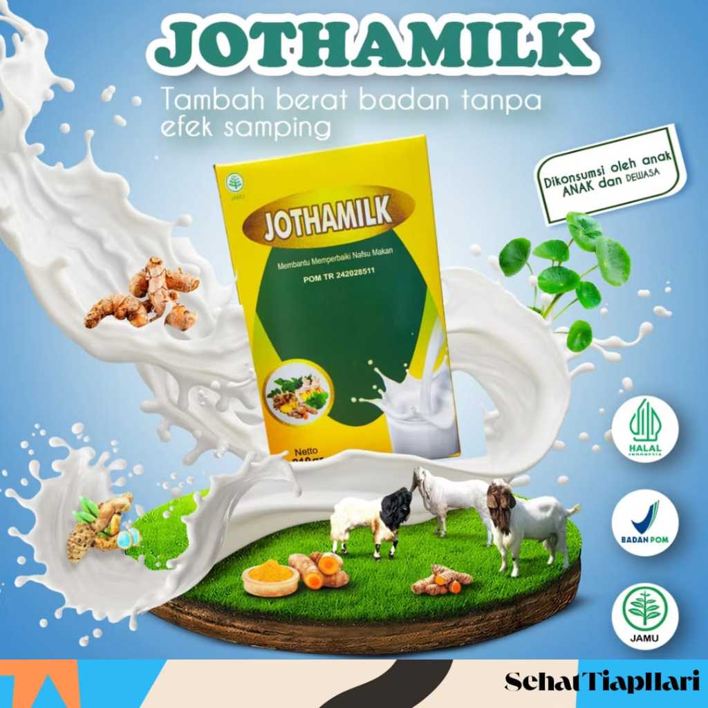 

Jothamilk - Susu Penambah Berat Badan Penggemuk Penambah Berat Badan BB BPOM Nafsu Napsu Makan BPOM