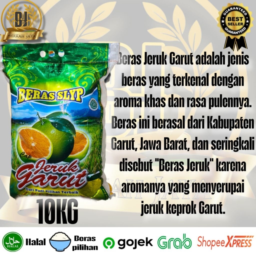 

Beras Jeruk Garut 10KG Berkualitas Super Premium Nasinya pulen & wangi