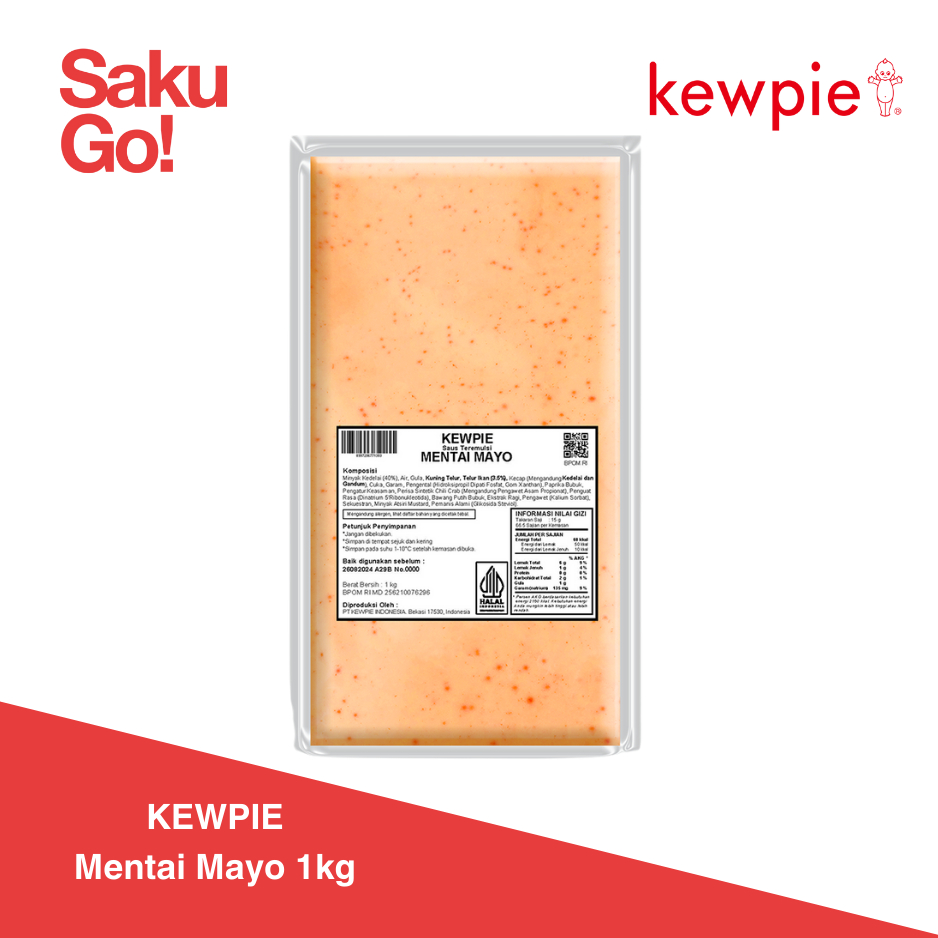 

Kewpie Cooking Sauce Mentai Mayo 1kg | Saus Mentaiko Saus Mentai | HALAL