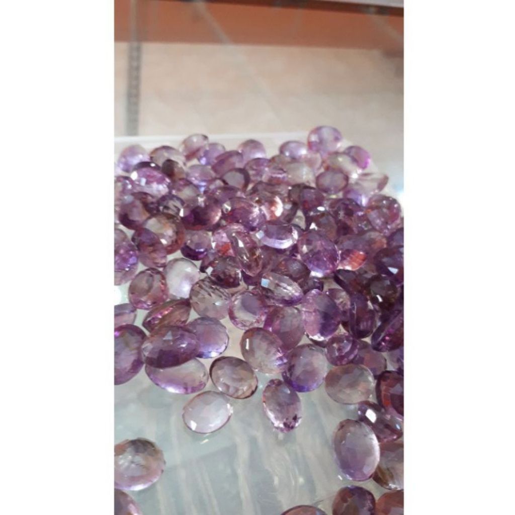 Batu Akik Kecubung Ungu Kalimantan Kristal Amethyst