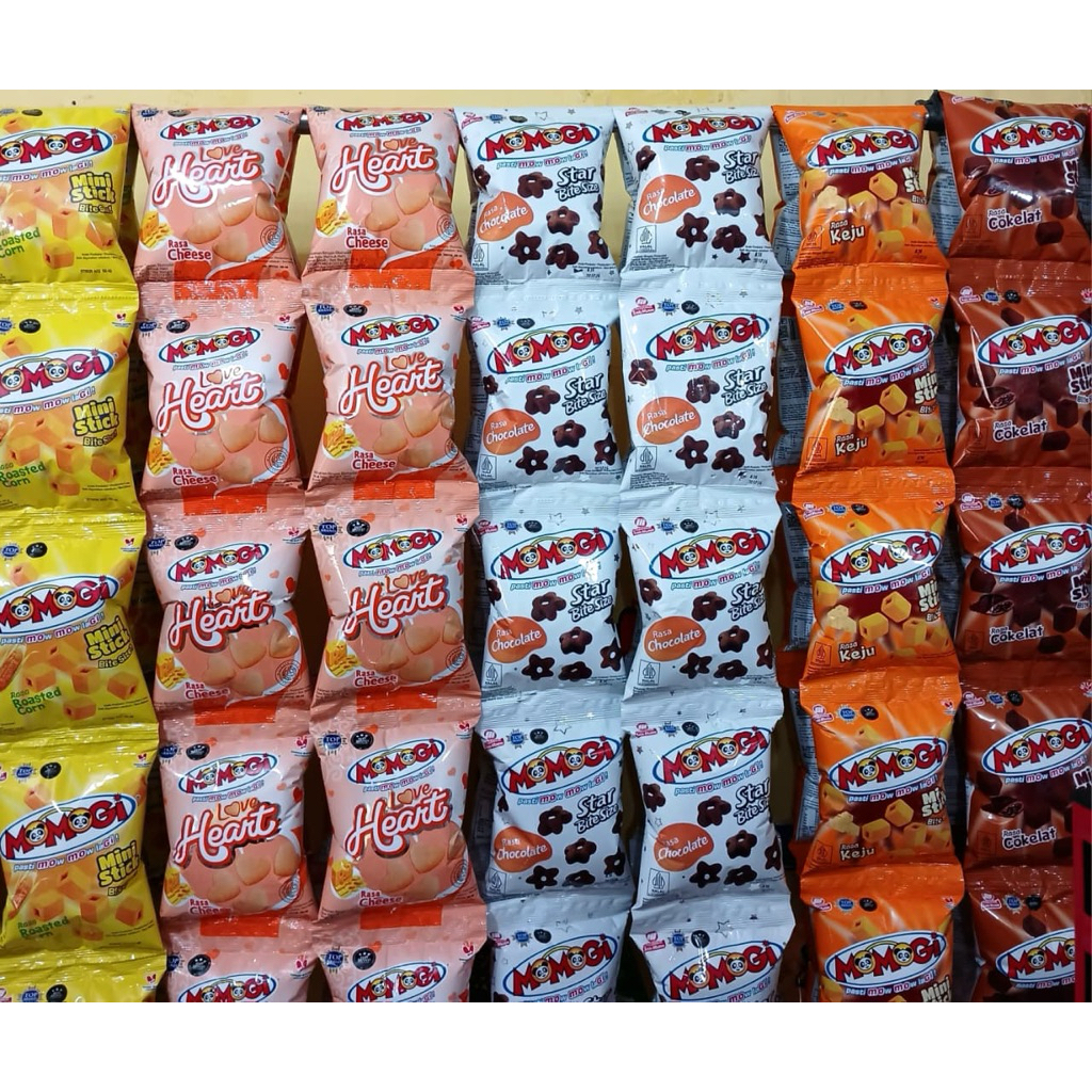 momogi mini stick renceng isi 10//love heart//star cokelat
