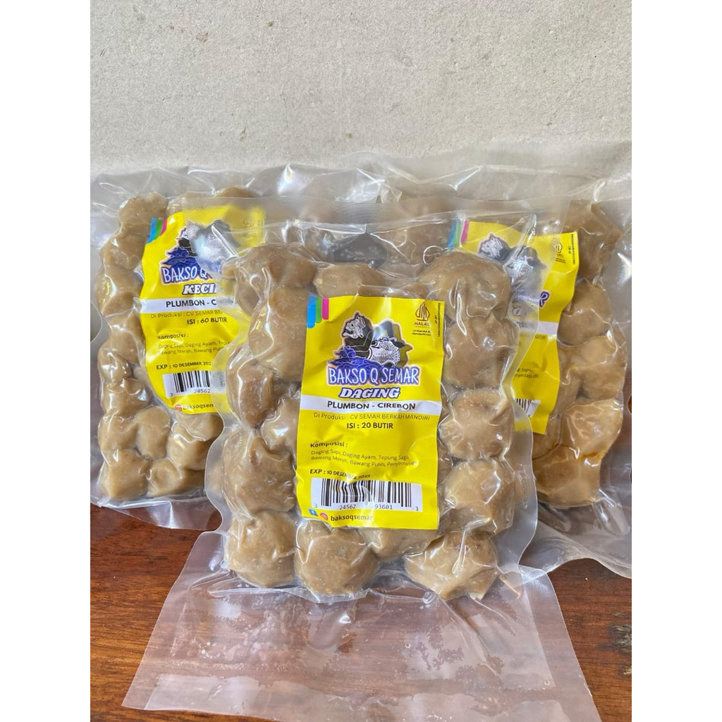 

Bakso Daging Q Semar Kemasan -+500gr - Bakso Isi 20 Butir