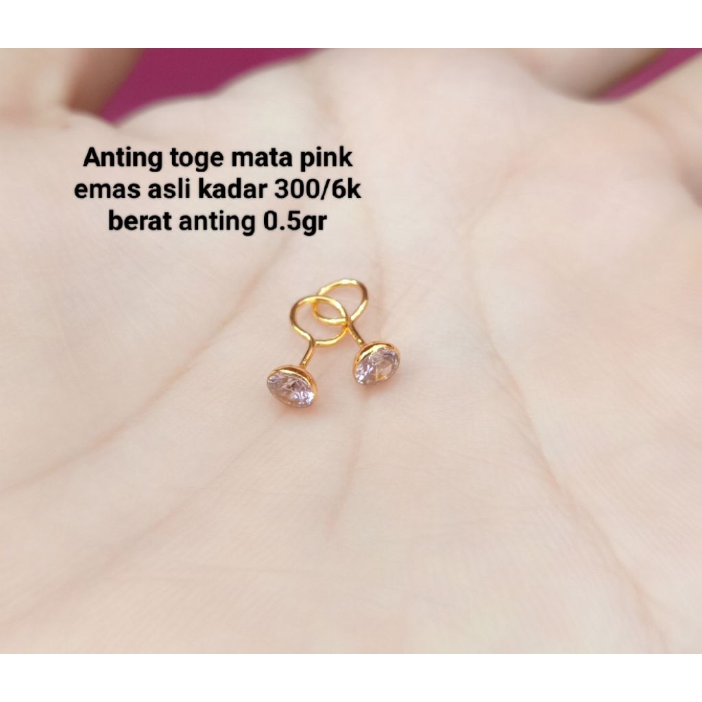 PROMO ANTING TOGE BAYI DAN DEWASA EMAS ASLI KADAR 300/6K