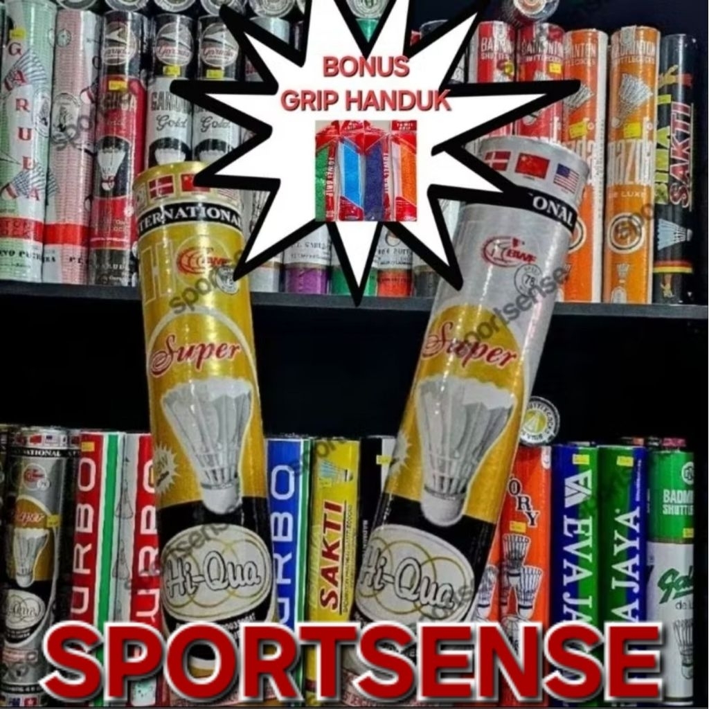 Shuttlecock Bola Kok Badminton Bulutangkis Hiqua Hi Qua Hq Hi-Qua Silver Gold 3In1 3 in 1 Original