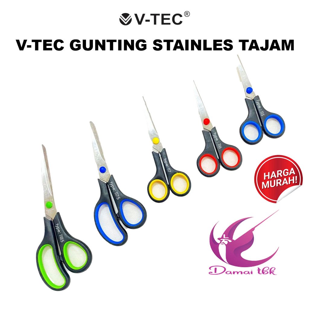

V-Tec Gunting Stanles Tajam Sc-115 116 117 1175 1185