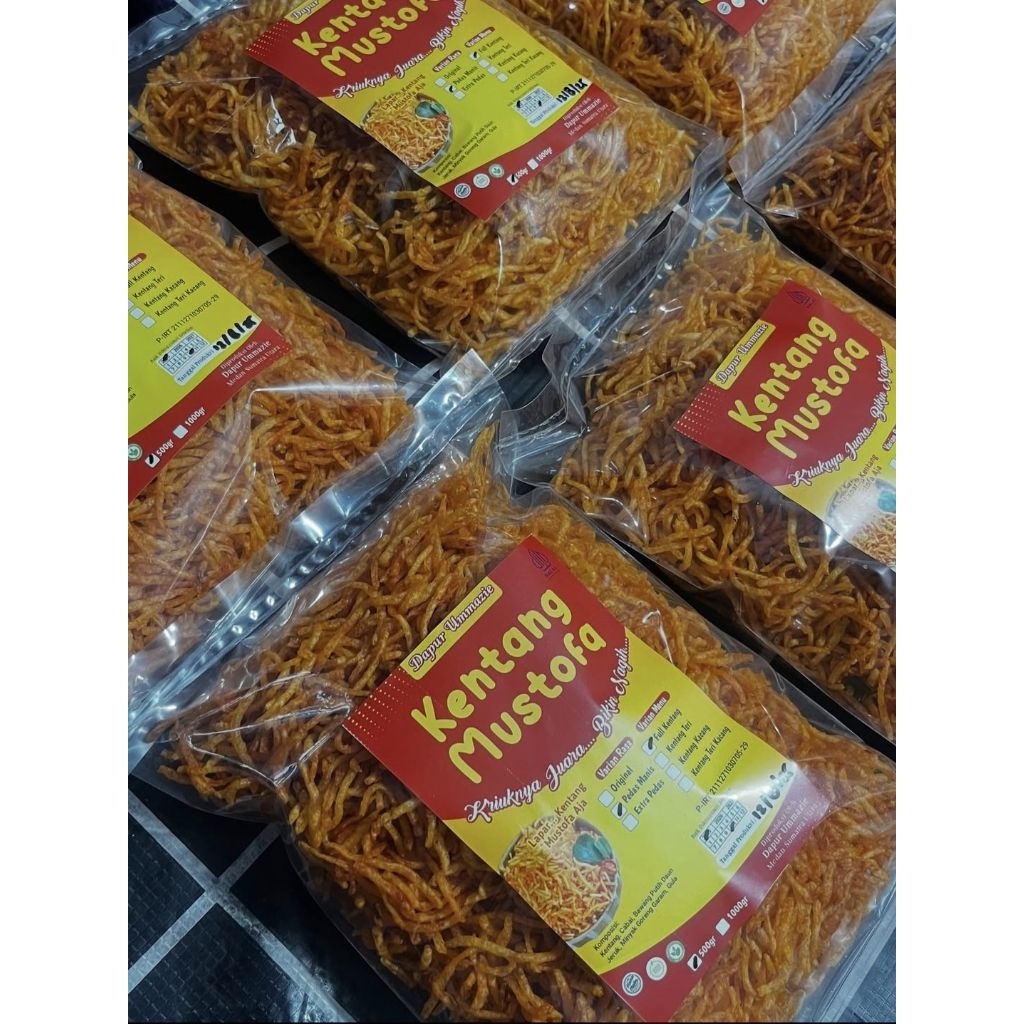 

(COD) TERMURAH KERING KENTANG MUSTOFA UMMAZIE HALAL HOMEMADE NON MSG PREMIUM 500 GRAM KENTANG ASLI