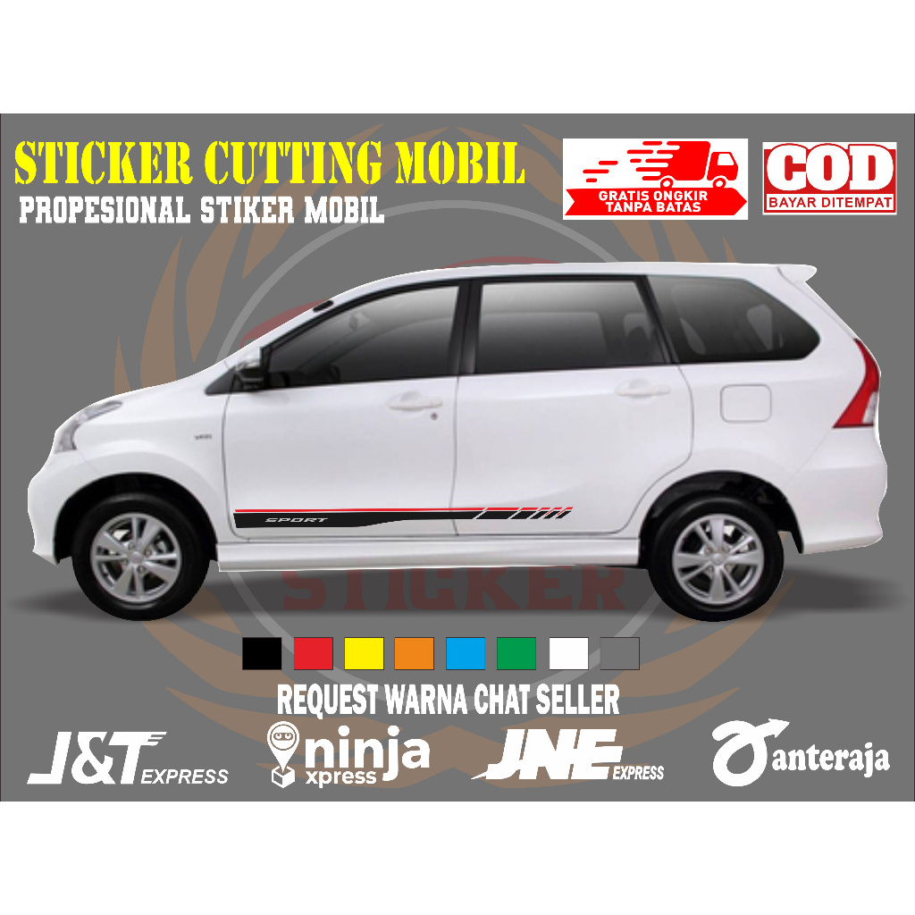 sticker mobil avanza sticker mobil toyota avanza sticker mobil avanza keren sticker variasi mobil