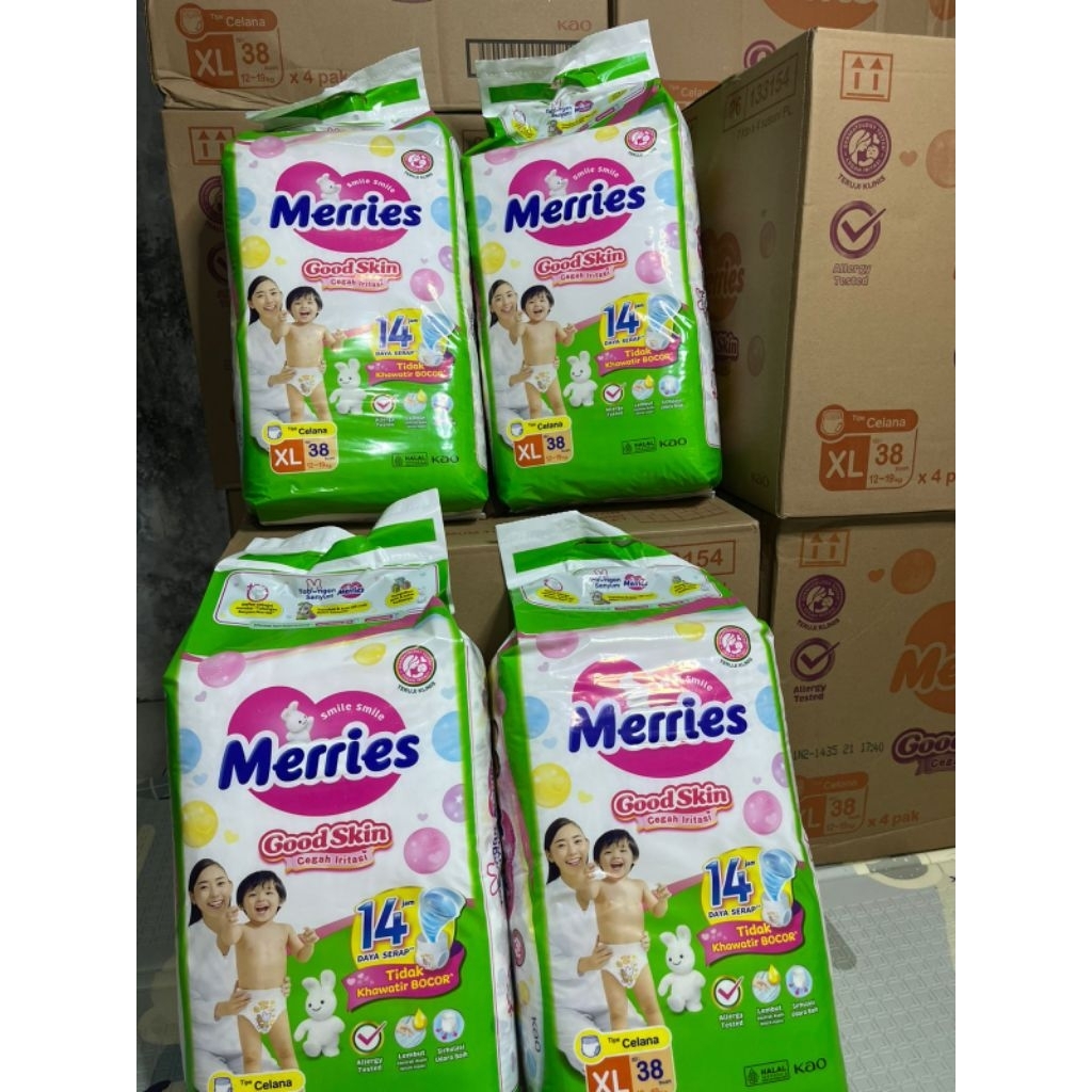 Merries pants XL38 Jumbo 1ball 2ball 1karton(4ball)