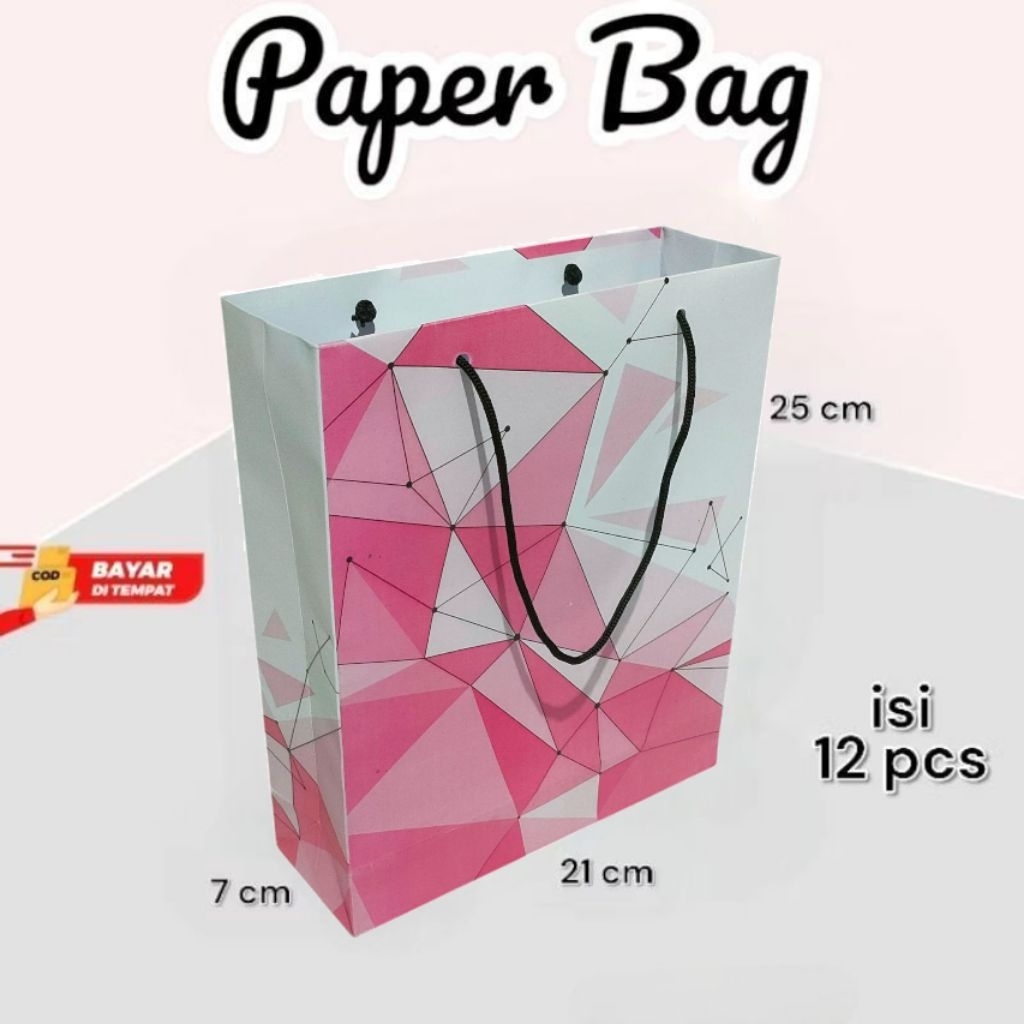 

Paper Bag Kado Ulang Tahun Lusinan Isi 12 pcs Ukuran 21×7×25 cm