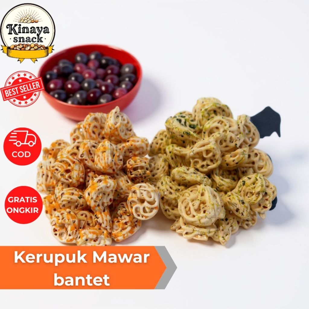 

Kerupuk Pedo Seblak viral / kerupuk mawar bantat pedas isi 1 kg Renyah Cemilan Snack