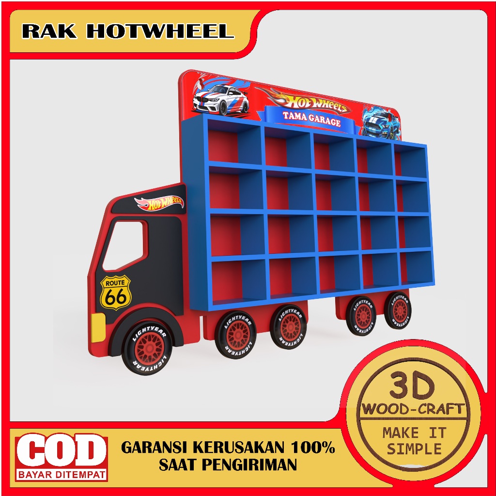 Rak hotwheel / Rak diecast / hadiah ulang tahun