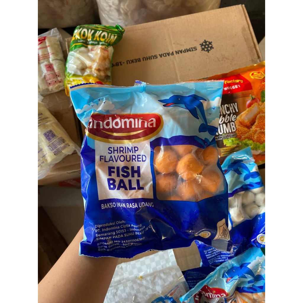 

Indomina Fish Ball Baso Udang 500gr
