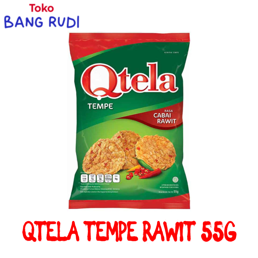 

QTELA KERIPIK TEMPE CABAI CABE RAWIT 55GRAM