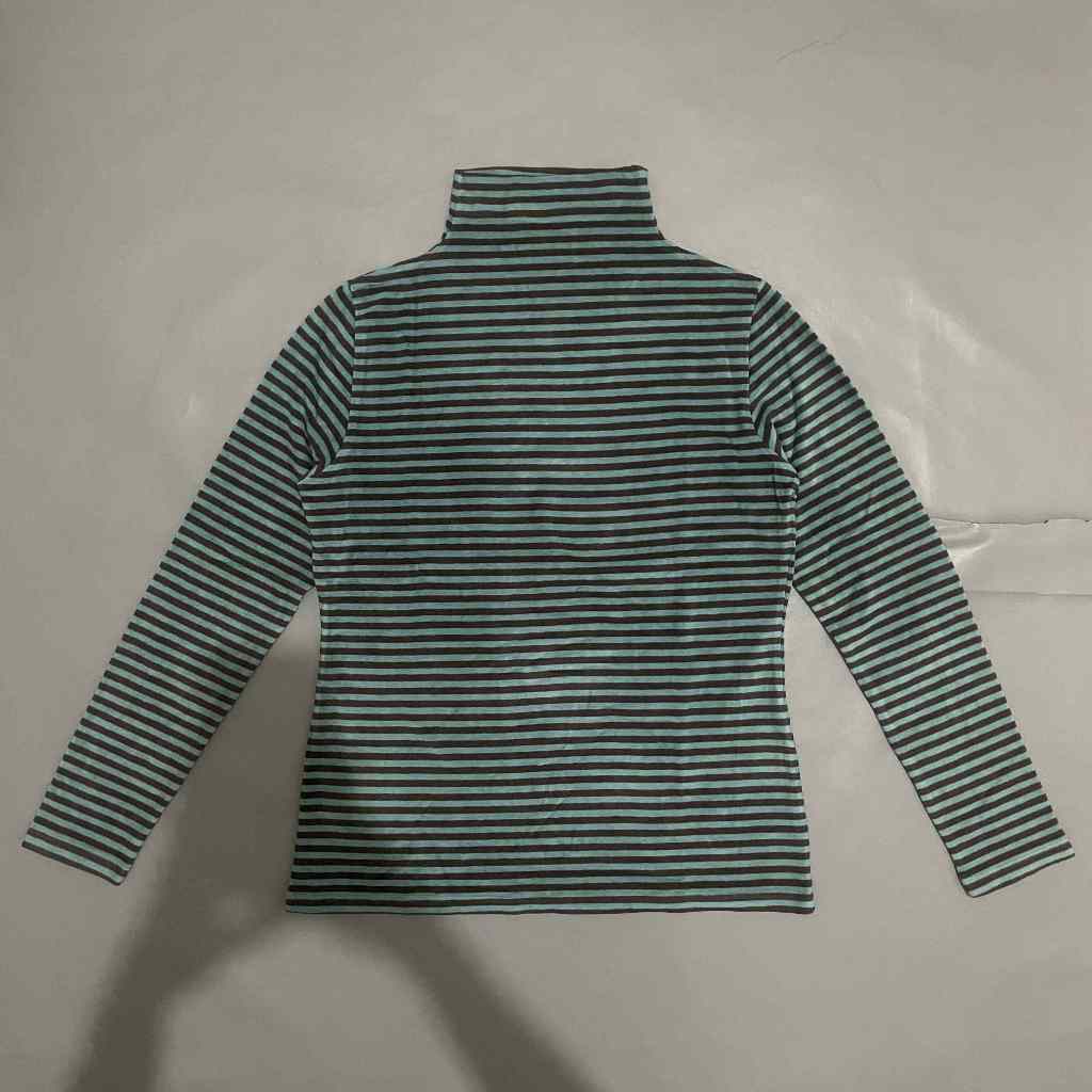 DEWASA A183 (ZARA ORI, PRELOVED) Baju Atasan Kaos Sweater Sweatshirt Turtleneck Bahan Bulu Tebal Ade