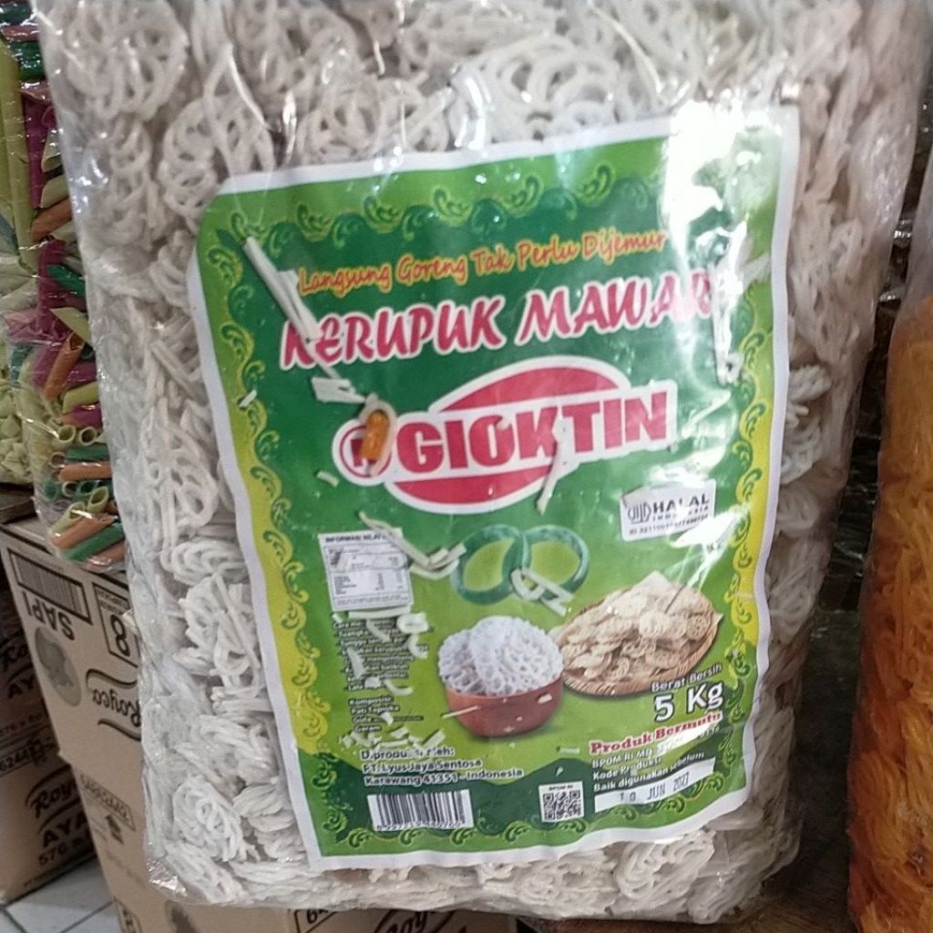 

kerupuk keriting giok tin 5 kg seblak