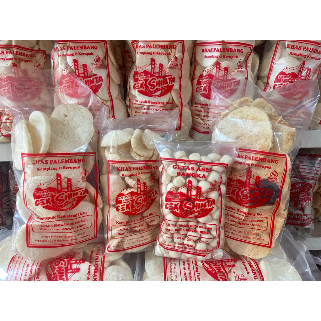 

KERUPUK KEMPLANG CAMPUR ISI 4 getas panggang mangkok peser