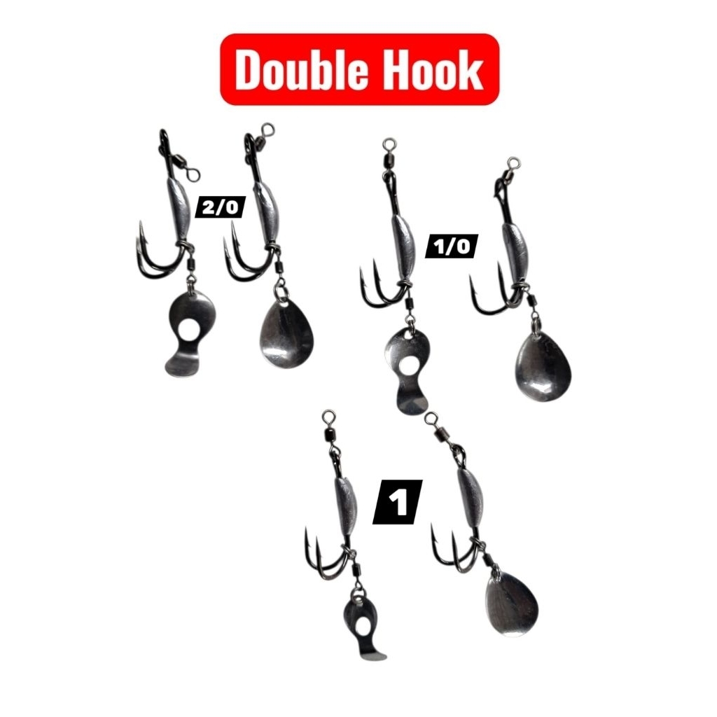 Double Hook Kenzi Timah Cor