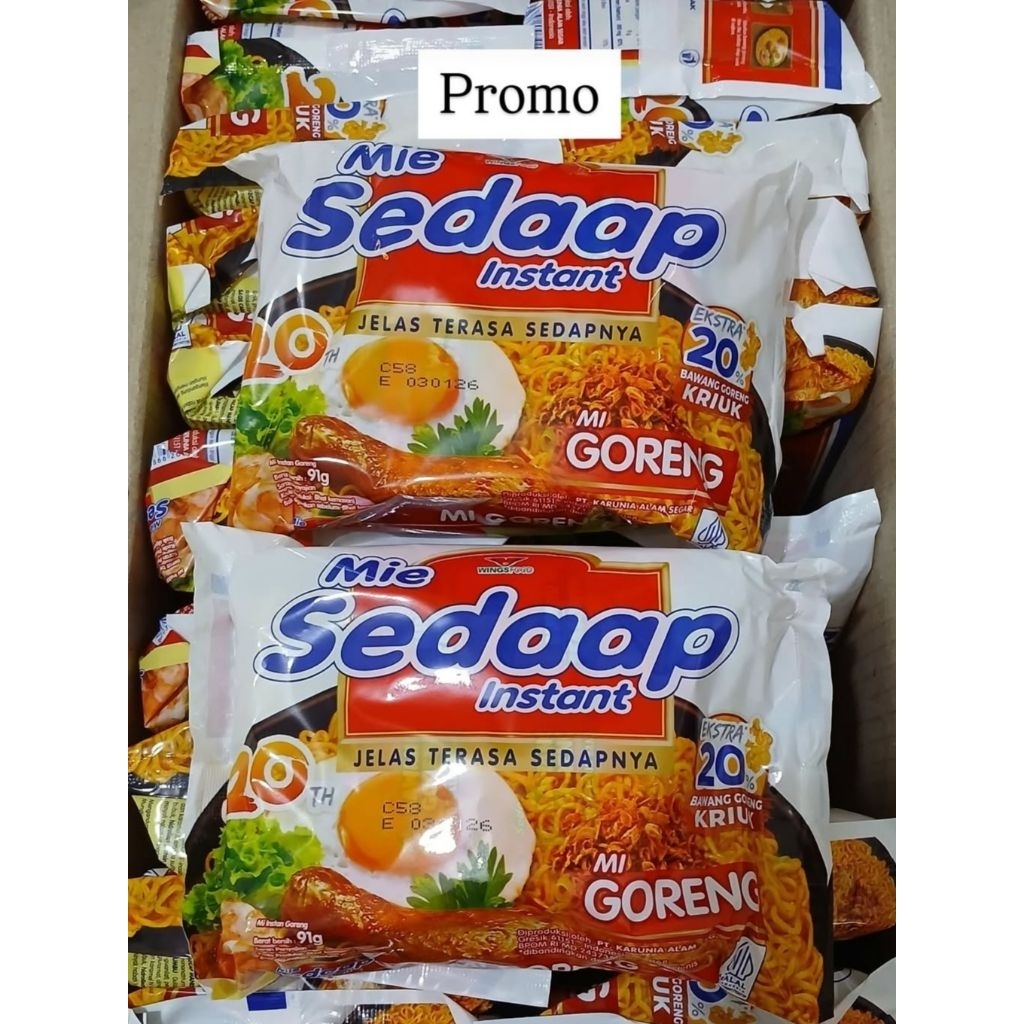

MIE SEDAAP goreng isi 40bungkus 1DUS
