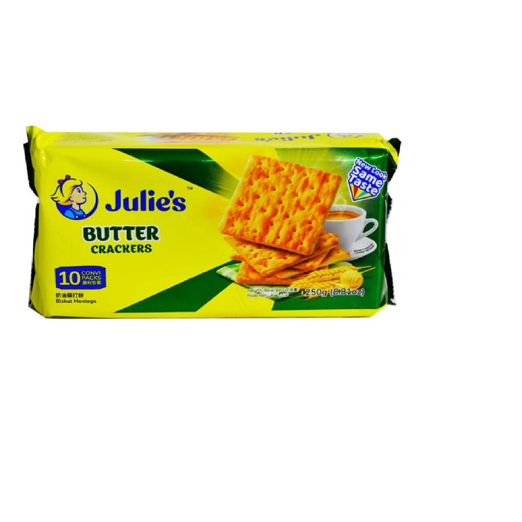 

Julie's Sugar Crackers 260 gr /Julie's Butter Crackers 250 gr Biskuit Promo Murah
