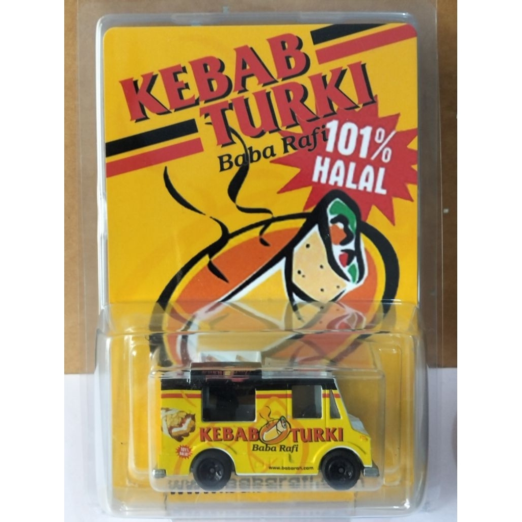 Diecast Custom 1/64 Food Truck Kebab Turki Baba Rafi + card & protektor