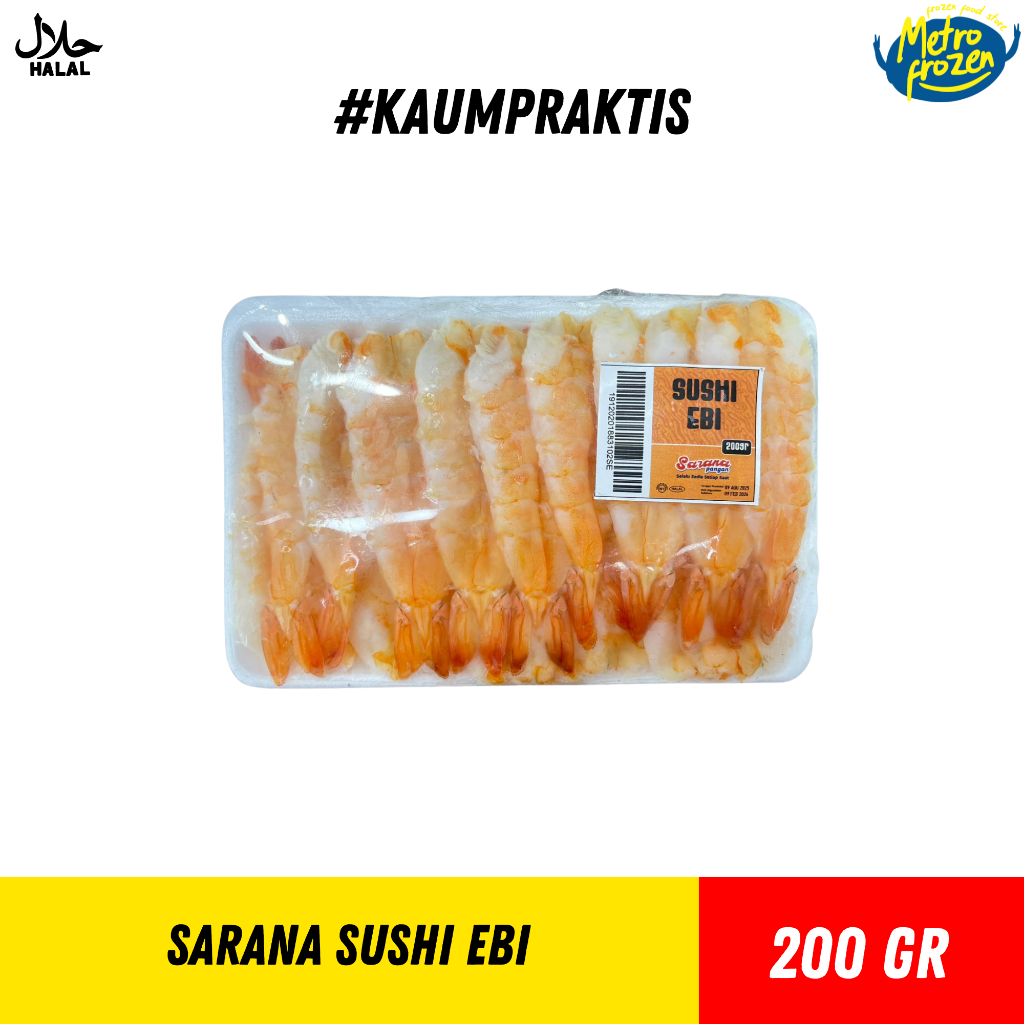 

SARANA Sushi Ebi 200gr //udang ebi //udang besar