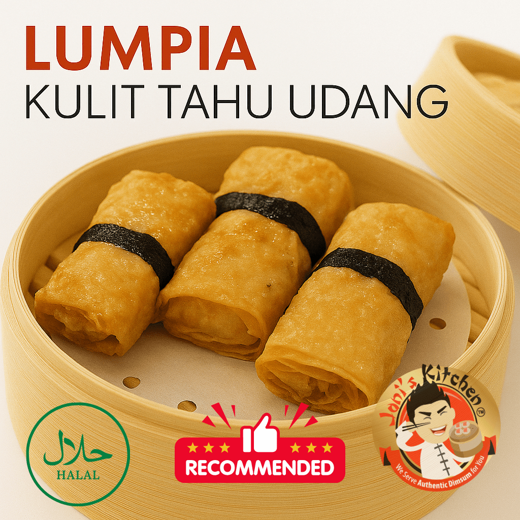

LUMPIA KULIT TAHU UDANG ISI 12 Pcs DIMSUM FROZEN