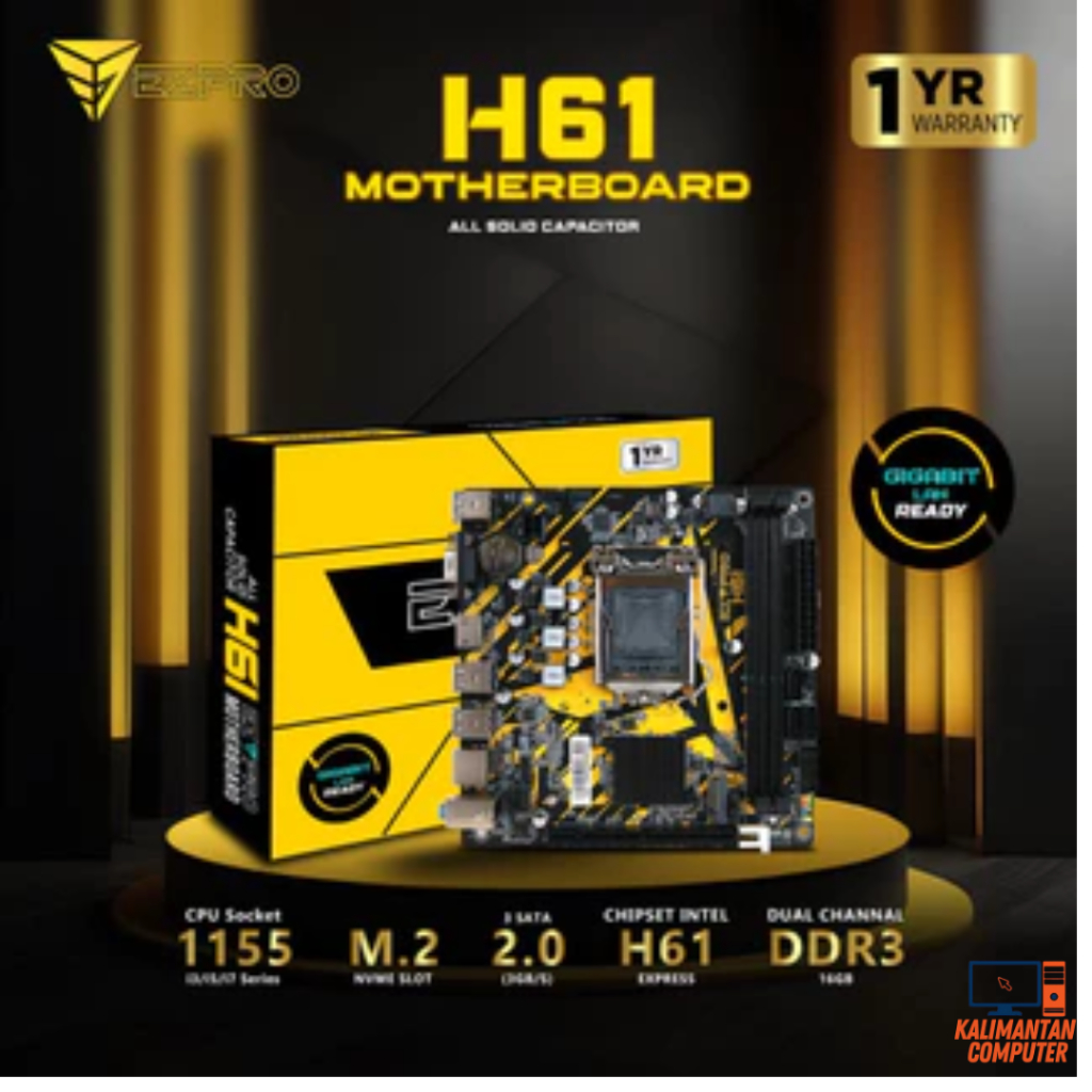 Motherboard EZPRO H61 USB 3.0 LGA 1155 NVME Slot
