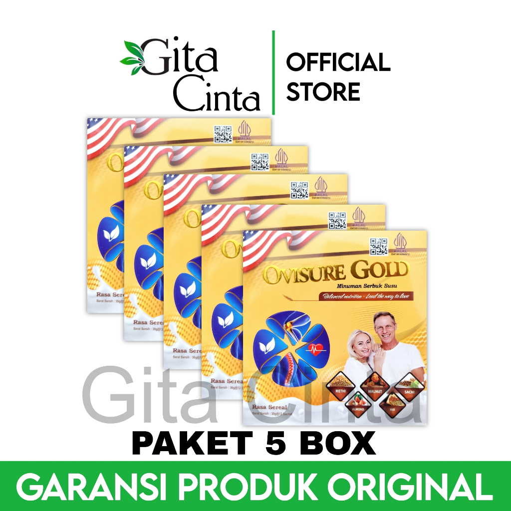 

5 Box Ovisure Gold Susu Untuk Membantu Memulihkan Kerusakan Tulang Original Asli