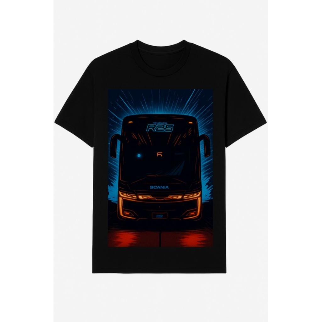 Kaos bis r25 tampak depan bus r25 skylander sky lander r 25