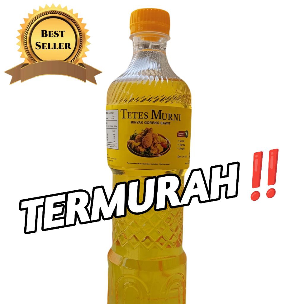 

TERMURAH‼️Minyak Goreng Premium TETES MURNI 800ml
