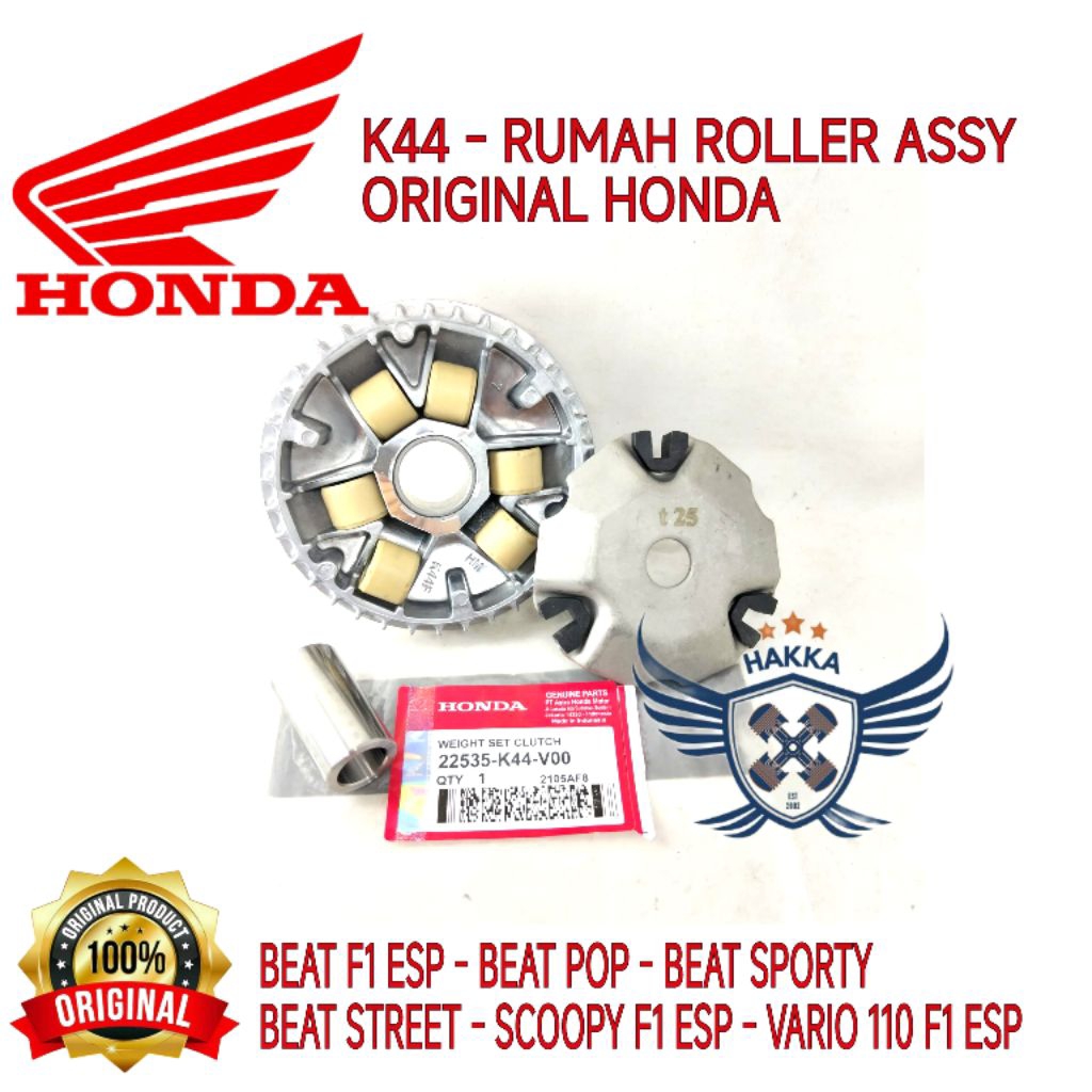 K44 ORIGINAL RUMAH ROLLER ASSY HONDA BEAT F1 ESP, RUMAH ROLLER HONDA BEAT POP, RUMAH ROLLER HONDA BE