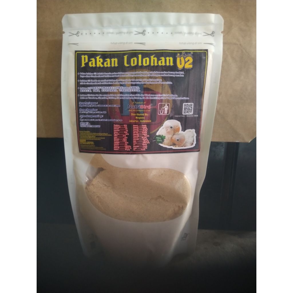 bubur Loloh pakan lolohan burung anakan lovebird