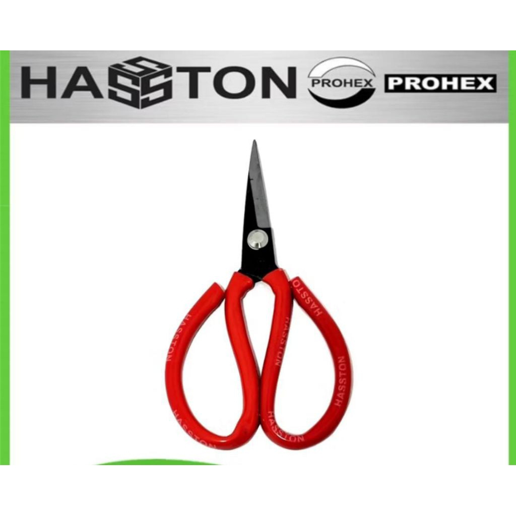 

HASSTON Gunting Kain Kulit Kertas - Gunting Kodok Serbaguna 7 Inch Merah