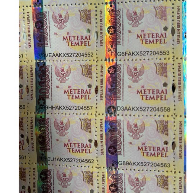 

matrai 10000 / materai 10000